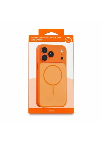 Чохол-накладка MAG COVER для Apple iPhone 13 Pro силіконовий протиударний Orange No Brand (403021844)
