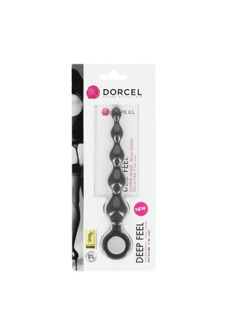 Анальний ланцюжок Deep Feel, силікон, макс. діаметр 2,5 см, пружна Dorcel (339865850)