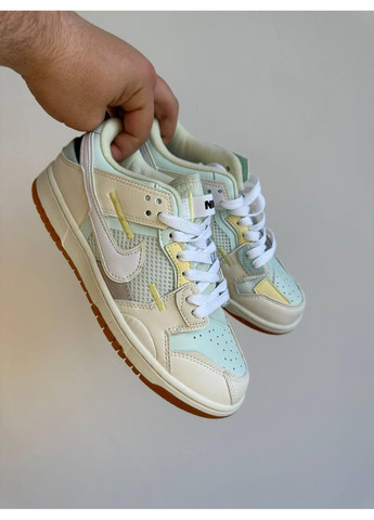 КРОСІВКИ ЖІНОЧІ NIKE SB DUNK BEIGE GREEN НАЙК СБ ДАНК No Brand сірі демісезони (369388191)