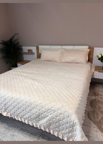 Покрывало велюр 2 наволочки гипоаллергенное (П4К-velur-pokruvalo-0100-02) No Brand (306633822)