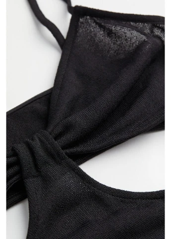 Черное откровенный платье H&M однотонное