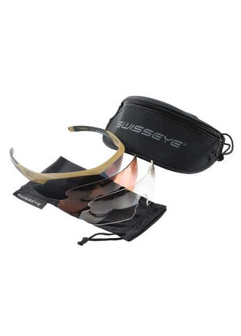 Окуляри Балістичні SWISS EYE тактичні Із змінними лінзами TACT BRILLE SWISS EYE NIGHTHAWK COYOTE (15624635) 40292 Mil-Tec (292132352)