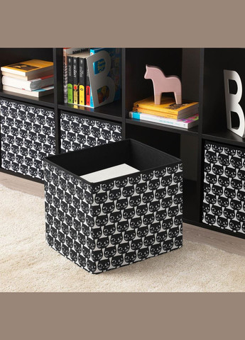 Коробка білий чорний з малюнком 333833 см IKEA (272149861)