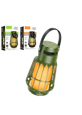 Беспроводная колонка — лампа 2 в 1 BS61 Wild fun outdoor camping light зеленая Hoco (304611958)