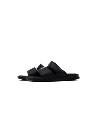 Черные женские шлепанцы wmns benassi duo ultra slide черный Nike