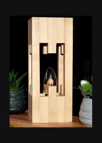 Світильник настільний з дерева Растон бланже (НСС-001101) No Brand (328414307)