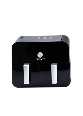 Аэрогриль-фритюрница SK-10008 на 10 литров, два отделения 2400 Вт черная Sokany (370800533)