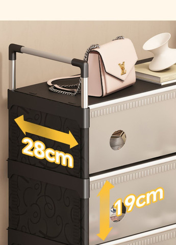 Етажерка для взуття на 6 полиць з дверцятами No Brand sklm-34 (331863843)