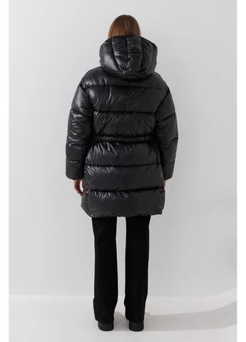Чорна куртка однотонна жіноча wbc02421 shop (2000990913227) shop (2000990913227) LAWA