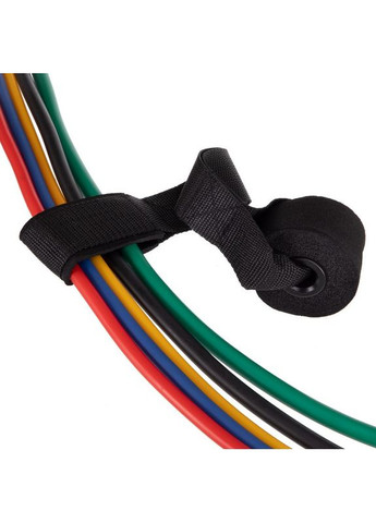 Еспандер Resistance Band багатофункціональний 5 джгутів (5 есп, креп.на двері, 2 рукоятки, 1 лямка) (ET-510) Zelart (354703840)
