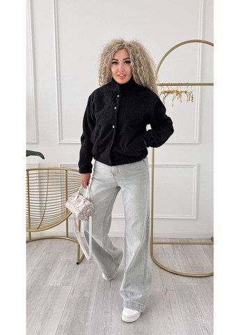 Бомбер жіночий кашеміровий Style Point бейсбольний на кнопках (360641019)