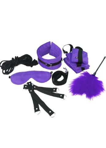 Набор БДСМ Soft Touch BDSM Set, 9 предметов, Фиолетовый 14424 Art of Sex (392055958)