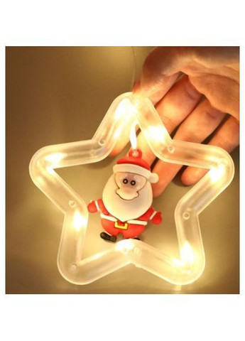 Гірлянда-штора "Зірки з фігурками" 10 кілець, 3х0.8 м, 220 від мережі (Теплий білий) No Brand (370368880)