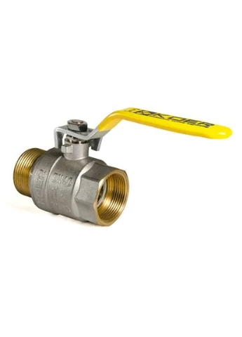 Кран шаровый - 1 1/2" FM ГШВ YELLOW, ручка "рычаг" желтая (KR0126) KOER KR.215.G (388595152)