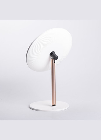 Дзеркало косметичне з підсвічуванням кругле настільне Ø21 см для макіяжу Біле HP-10-7AW Yiwu (325922731)