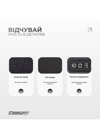 Масажер для шиї Shiatsu (роликовий шиацу-масаж плечей і тіла) EasyFit (367584506)