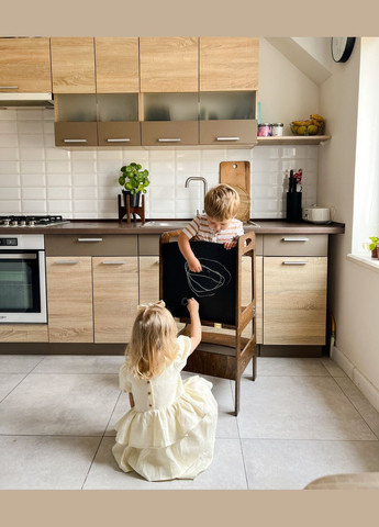 Вежа помічник трансформер Вежа Монтессорі Дитячий стіл Кухонний помічник Yoko Tower (361225182)