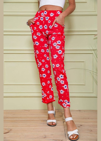 Женские бриджи на резинке красные в принт размер S (sku_172R66) Ager (316504413)