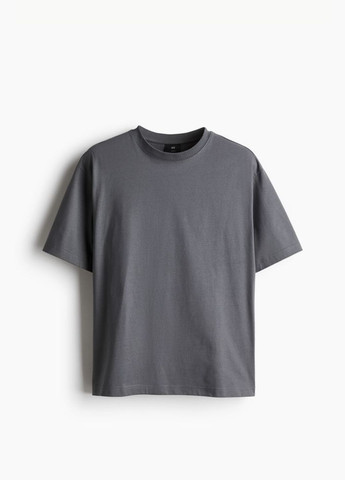 Сіра футболка вільного крою H&M loose fit