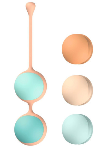 Вагінальні кульки Kewos Peach/Mint (5 кульок) Liebe (348517544)