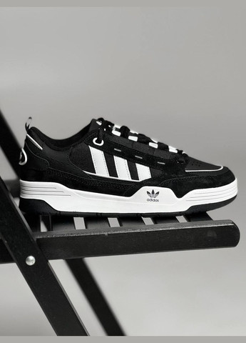 Черно-белые всесезонные кроссовки Vakko Adidas Adi2000 Black White