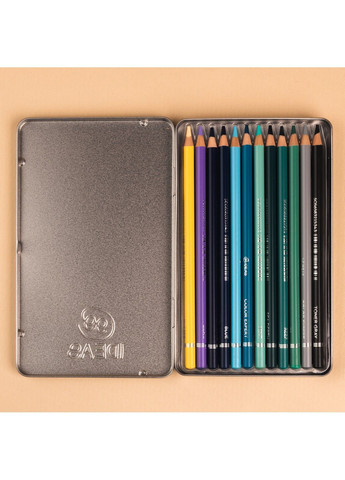 Набір олівців кольорових "Color Expert" 12 кол., Ocean Set, метал. коробка, 99CE-12OCN 99IDEAS (329144281)