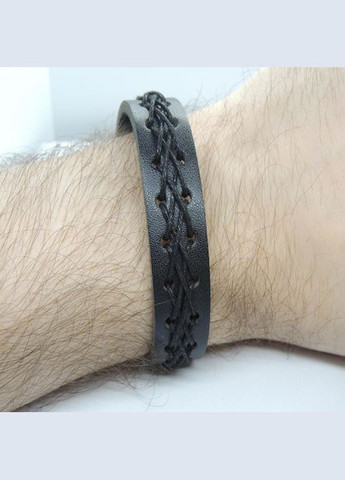 Браслет шкіряний на руку чорний з багатошаровим плетінням B1584 Fashion Jewelry (292324239)