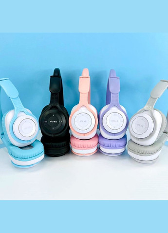 Бездротові навушники з котячими вушками QC11 Cat Ear Бузковий No Brand (304255155)