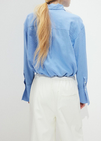 Голубой кэжуал рубашка с рисунком H&M