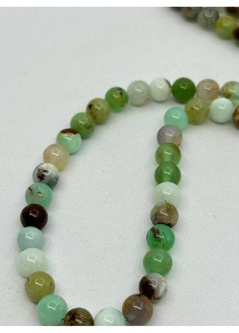 Хризопраз на нитці без застібки 6 мм 40 см Зелений No Brand (363829821)