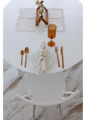 Стіл обідній розкладний MARS 75x100(140) Білий Pavlyk (372842770)