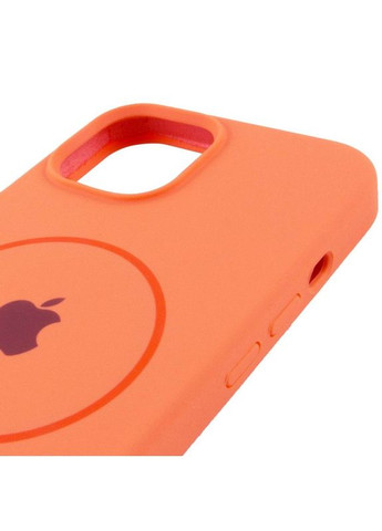 Чохол Silicone Case Full Protective (AA) з MagSafe для Apple iPhone 15 Plus (6.7") Помаранчевий Epik (372845602)
