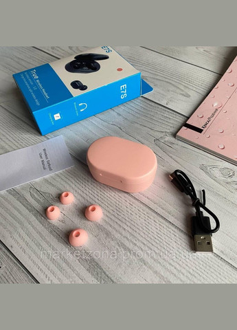 Вакуумные наушники E7S беспроводные розовые с дисплеем в стиле Airdots HBQ (334314626)