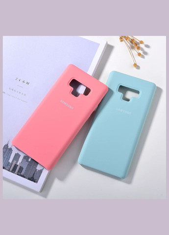 Силіконовий чохол для Samsung Galaxy Note 9 Рожевий мікрофібра soft touch Silicone Case (322506863)