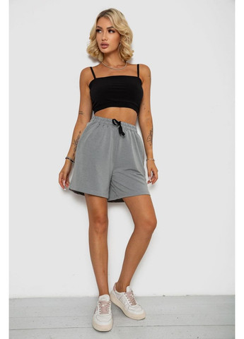 Шорти жіночі однотонні, колір темно-зелений, 238R777 Ager (358516686)