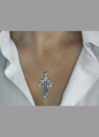 Хрестик чернХрестик чернений зі срібла з образом розп’яття Ісуса Христа Family Jewelry House (338438261)