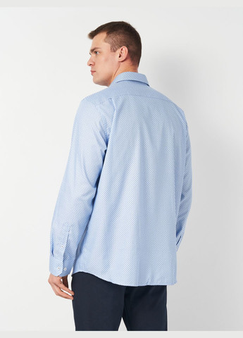 Голубой кэжуал рубашка однотонная C&A