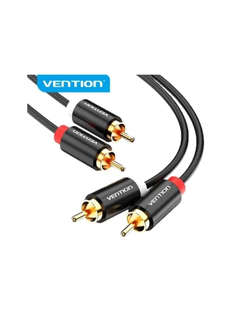 Кабель мультимедийный (ek23069) Vention 2xRCA M to 2xRCA M 1.0m black (392045205)