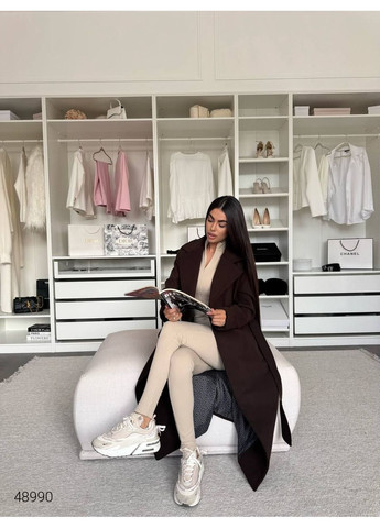 Коричневое Пальто кашемировое женское Byron