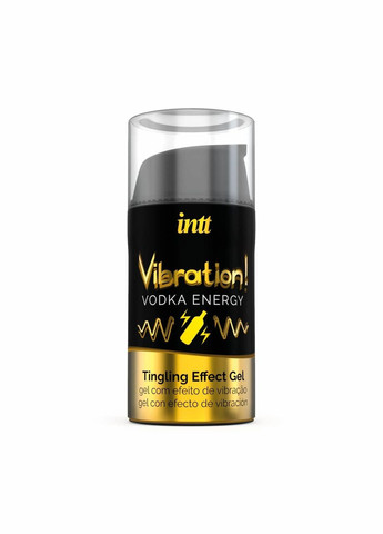 Рідкий вібратор Vibration Vodka (15 мл), густий збудливий гель, дуже смачний, діє до 30 хвилин Intt (291876346)
