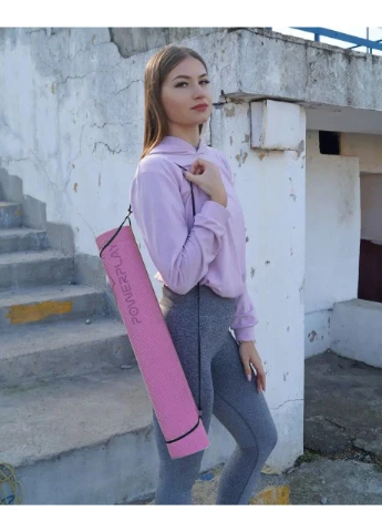 Килимок для йоги та фітнесу 4010 173 x 61 x 0.6 см, Lavender PowerPlay (376198363)