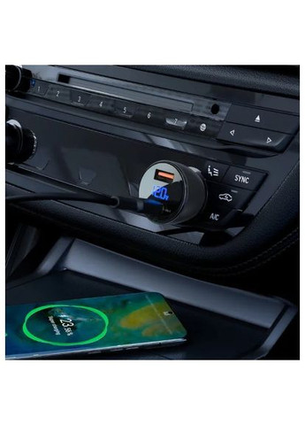 Зарядний пристрій (6974316280972) Acefast 2xUSB 63W (USB-C + USB-A) B6 with digital display (370019003)