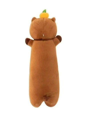 Плюшева іграшка подушка обіймашка антистрес батон для дітей хлопчиків дівчаток всієї родини 70 см (481960-Prob) Капібара Unbranded (369123304)