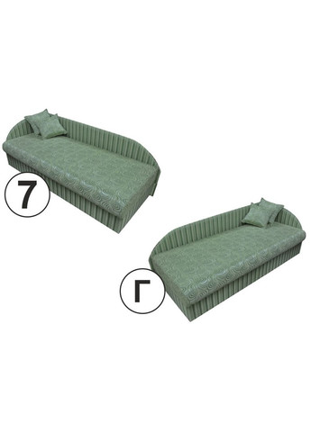 Диван тахта ортопедическая угловая Волна ТМ No Brand (325484386)