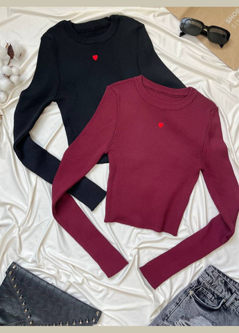 💯 Стильний жіночий топ «Серце» Туреччина No Brand (333031684)