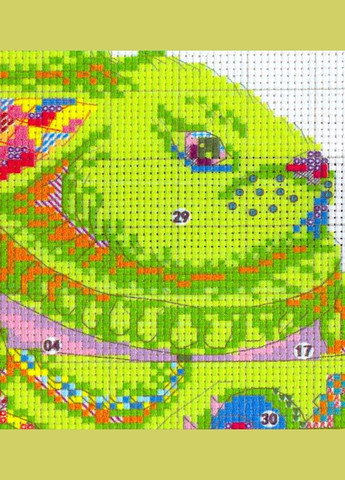 Набор для вышивания по нанесённой на канву схеме "Rabbit cups". AIDA 14CT printed, 26*26 см Joy Sunday (313614230)