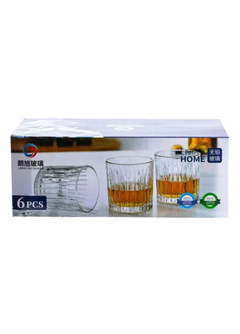 Набор стаканов для виски 6 штук по 310 мл прозрачный HP4166 (A-032448) TS Kitchen (341307444)