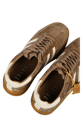 Коричневые подростковые кеды коричневые натуральная замша Campus