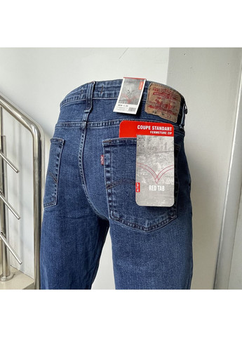 Джинси чоловічі прямі класичні щільні стрейч 33 сині Levi's (361137471)