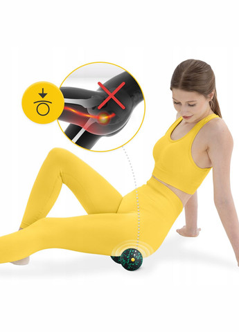 Масажний м'яч подвійний EPP DuoBall 08 Black/Green () 4FIZJO P-5907222931295 (275653827)